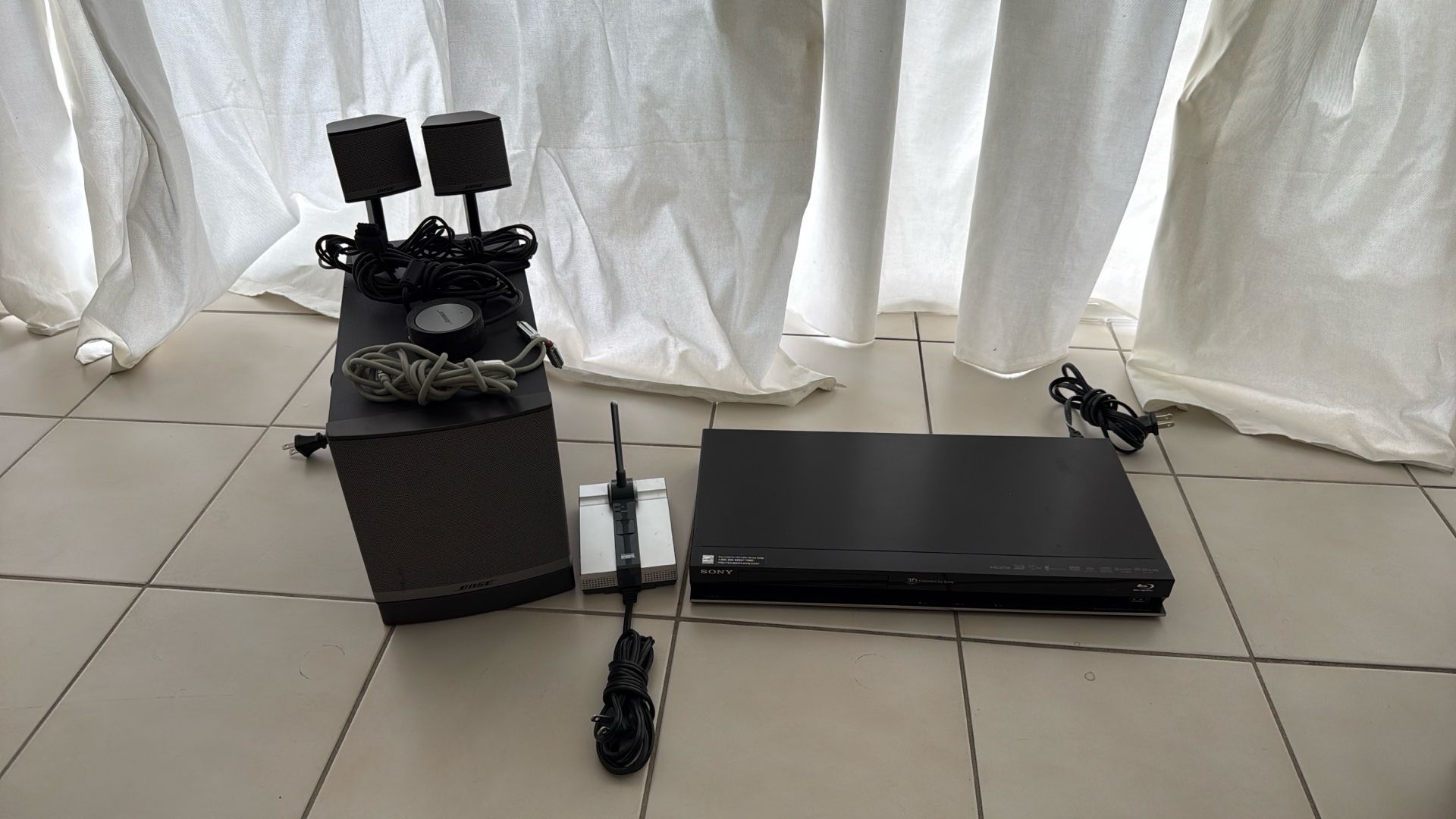 Bose Amplifier, Sony DVD Player, and Cisco Systems WiFi Device – Great Condition!