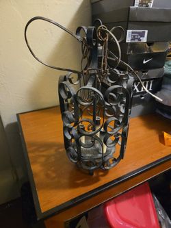 Wrought Iron Hanging Lantern