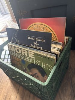 40+ RECORD CRATE LPs VINYL BUNDLE