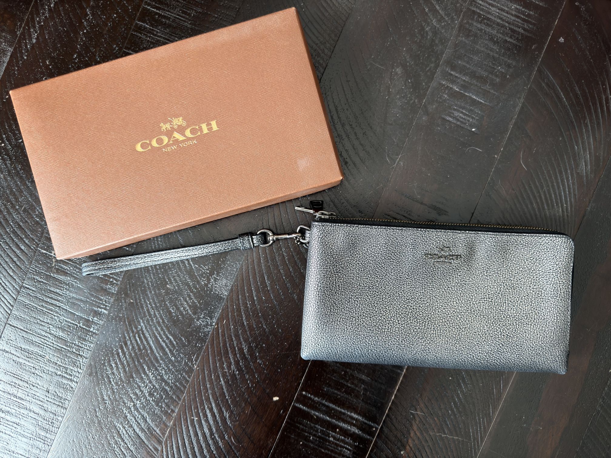 Coach Double Zipper Large Wallet