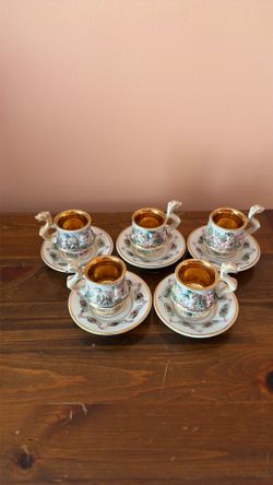 Antique vintage Capodimonte tea set