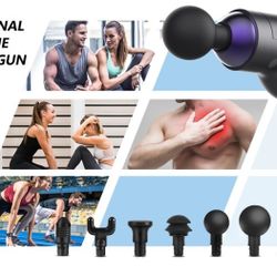 Say Bye to Every Muscle Soreness! Deep Tissue Massager + 6 Head Attachments!