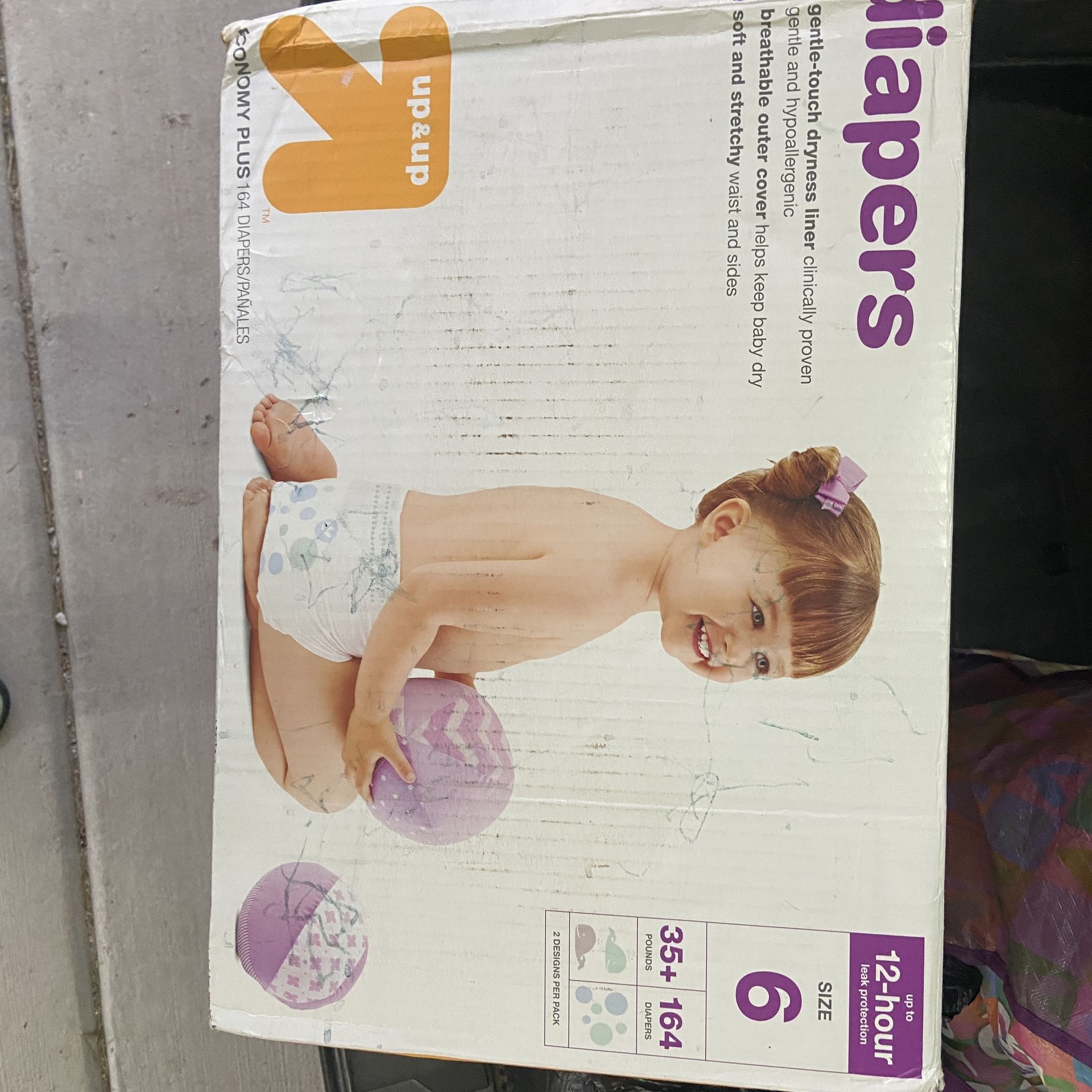 Selling  Target  Brand Diapers  Size 6 Has Been  Open Missing  Some