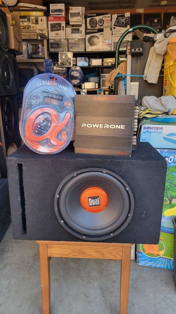 12inch Sub And Amplifier And Kit