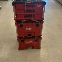 3pc Milwaukee Packout Toolbox Set