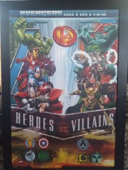 MARVEL 24×36 framed painting