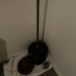 Bench Bar And Weights 