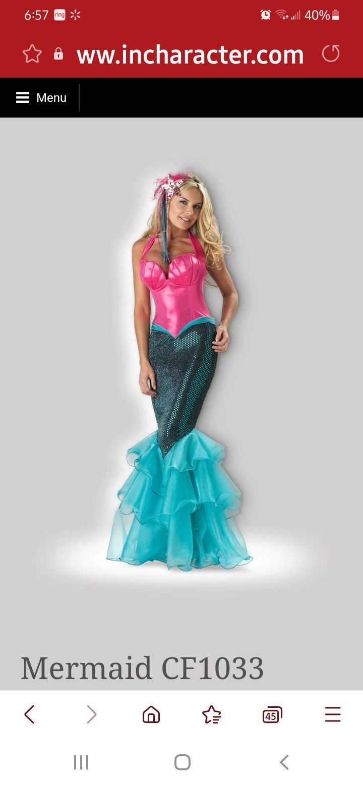 Deluxe High End Theatre Quality Women's Adult Sexy THE LITTLE MERMAID ARIEL Dress Halloween Stage Cosplay Costume Stretchy Fits Medium Large L