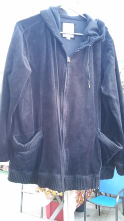 Black velour jacket