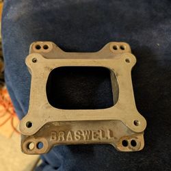 Braswell 500 CFM Gas Racing Carburetor With Two To Four Barrel Aluminum Braswell Adapter
