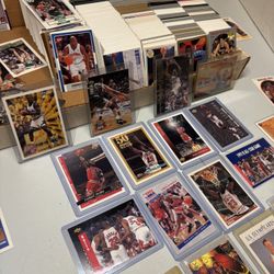 Big Table Basketball Cards - Michael Jordan, HOFers and Rookies 