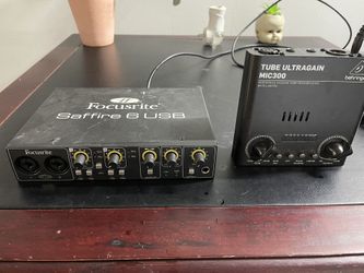 Package Deal Pre Amp And Recording Interface 