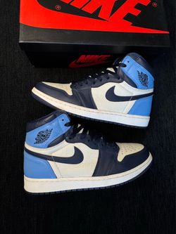 AIR JORDAN 1 HIGH “OBSIDIAN” SIZE 8.5 MENS LIGHTLY USED
