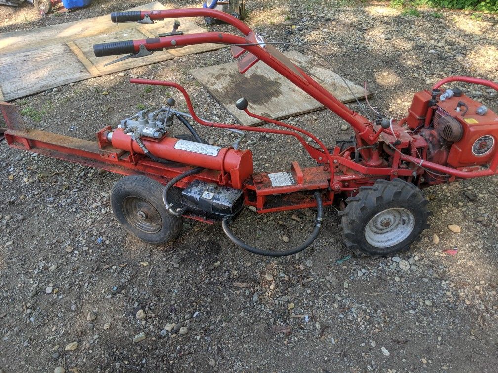 Troy-Bilt Horse Tiller With Log Splitter Attachment