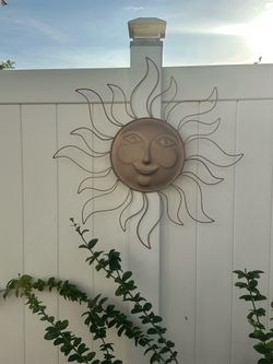 Metal Sun Decor