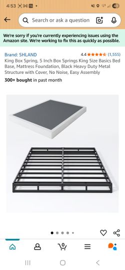 King Size Box Spring/ Bed Frame