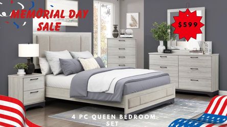4 PC QUEEN BEDROOM SET