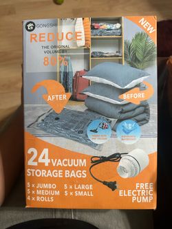 GONGSHI Vacuum Seal Bags for Clothing Travel & Home Storage, Travel Vacuum Bags