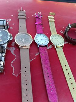 I have all these very nice watching some need batteries some don't I even have a very old time and still kicking I have all different watches very bea