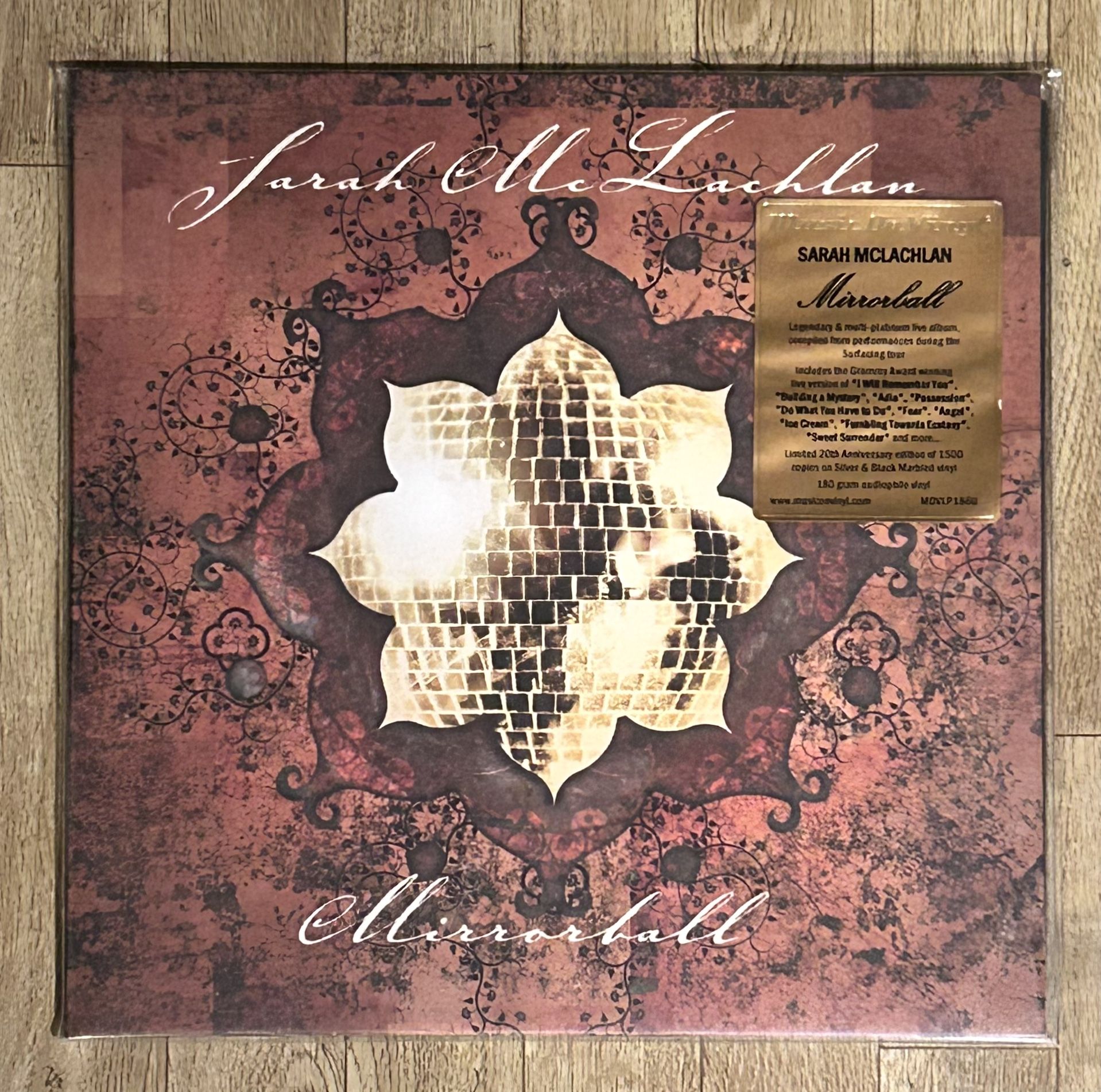 Sarah McLaughlin 2LP Vinyl Record 180gram - Mirrorball - New Sealed