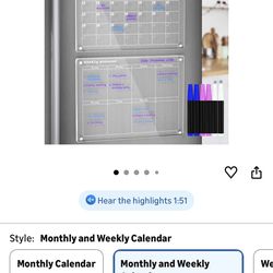 Brand new monthly and weekly magnetic planner