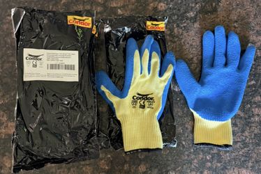 CONDOR Coated Gloves: XL ( 10 ), ANSI Cut Level A4, Palm, Dipped, Latex, Kevlar® ( 10 ga ), 1 PR