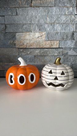 Light up pumpkins