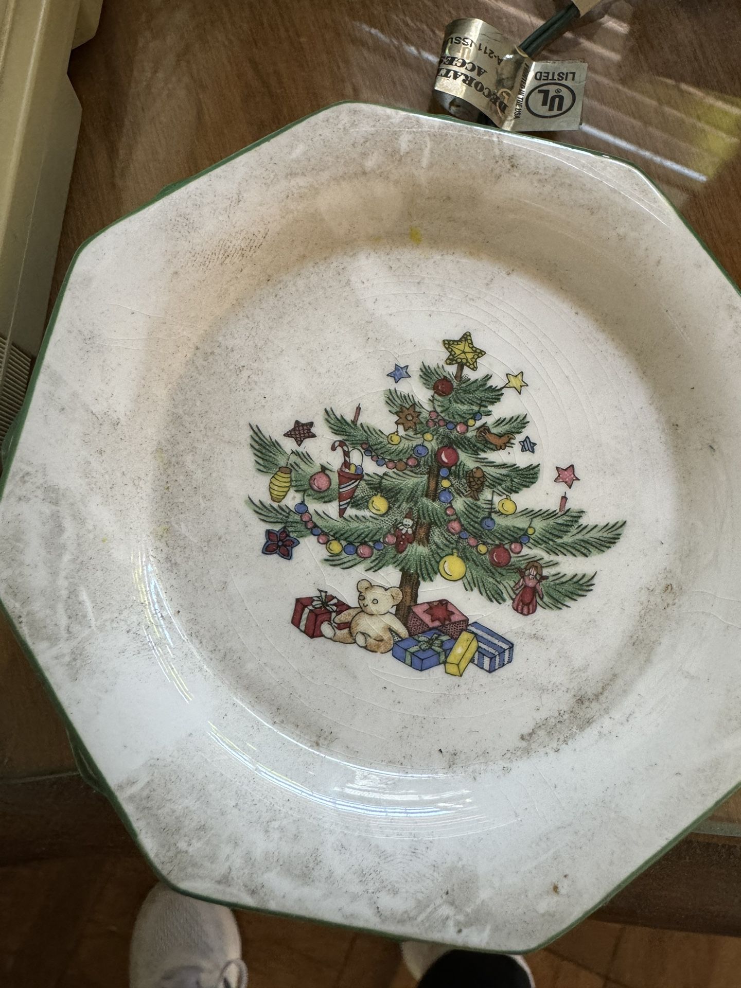 Vintage Small Christmas Plates