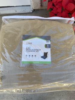 Real Living Deep Seating 4 PC Replacement Cushion Set Tan