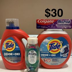 Household Bundle: Tide, Downy, & Colgate 