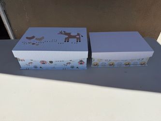 Decorative Farm Animal Gift Boxes Set of 2