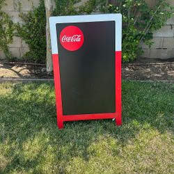 Coca Cola Chalkboard Easel