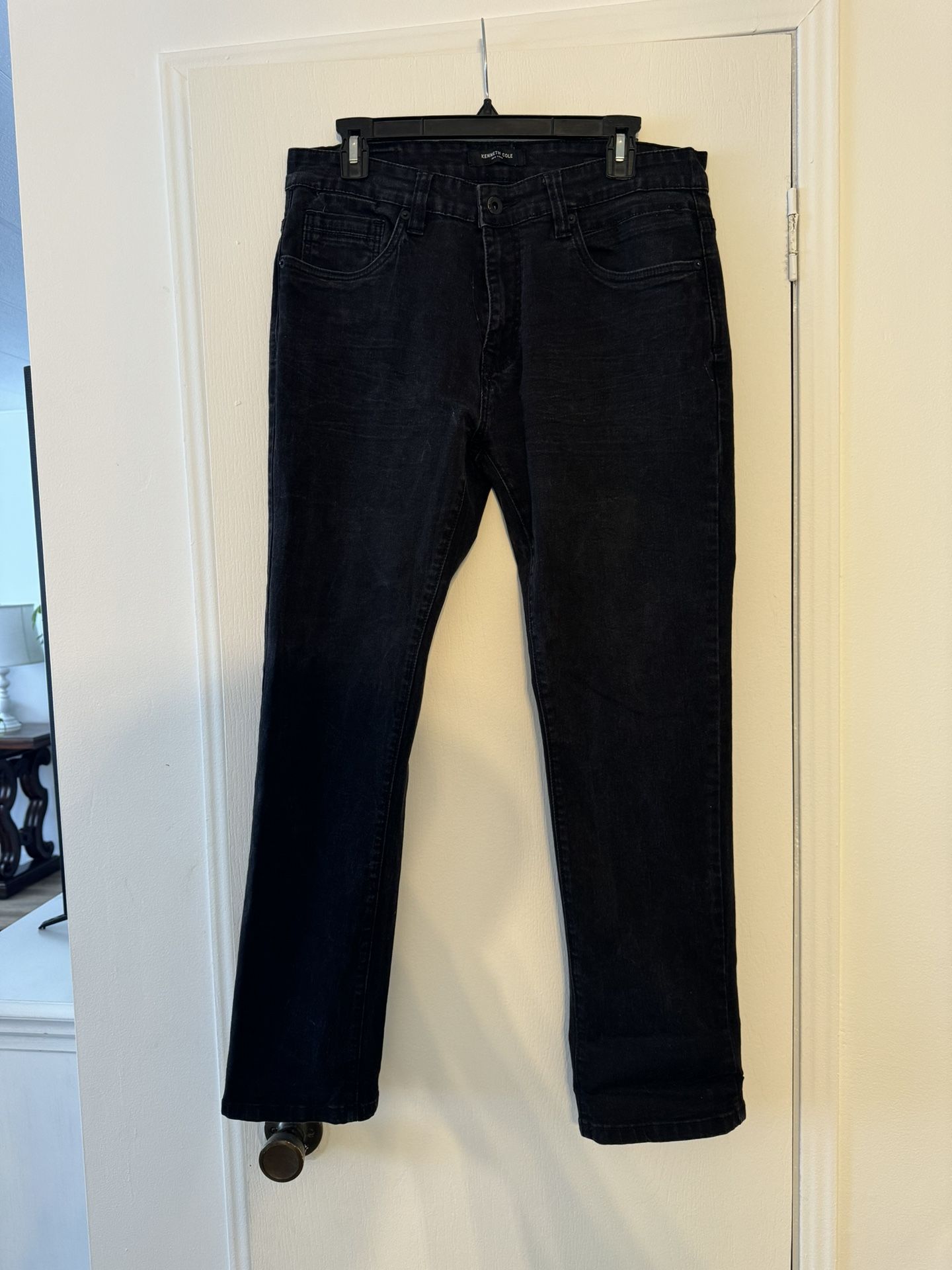 Men’s Kenneth Cole Blk Jeans Slim Size 34
