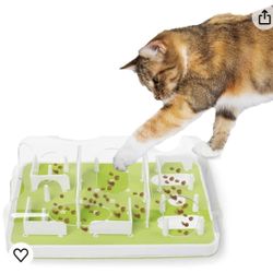 CAT Crime Reduction - KITTY Play Puzzle Treat Food InterActive Toy EUC CLEAN