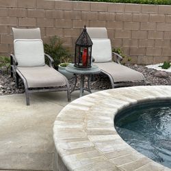 Two Pool Lounge Chairs