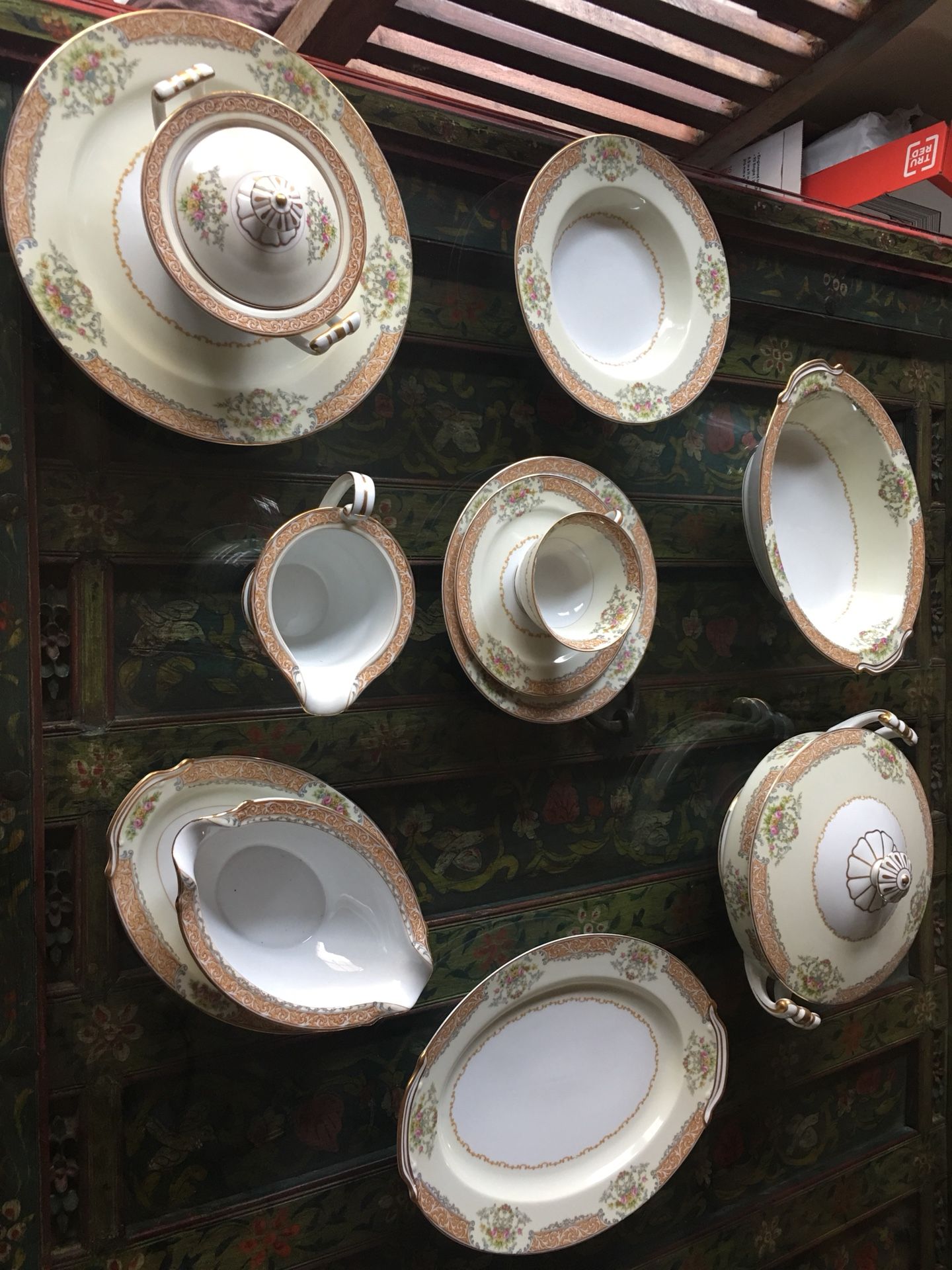 Antique China 12 place setting