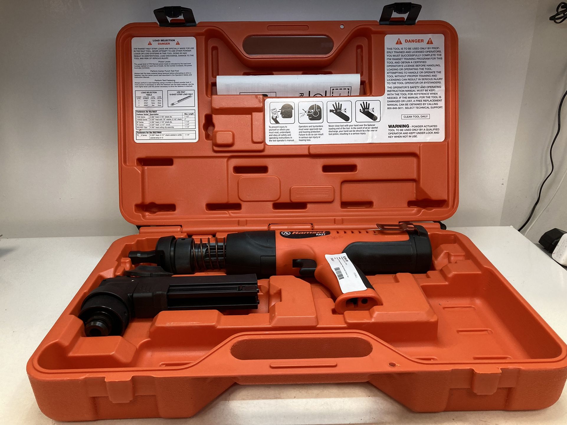 Ramset RA27 - Fully Automatic Powder Actuated Fastener Tool w/case