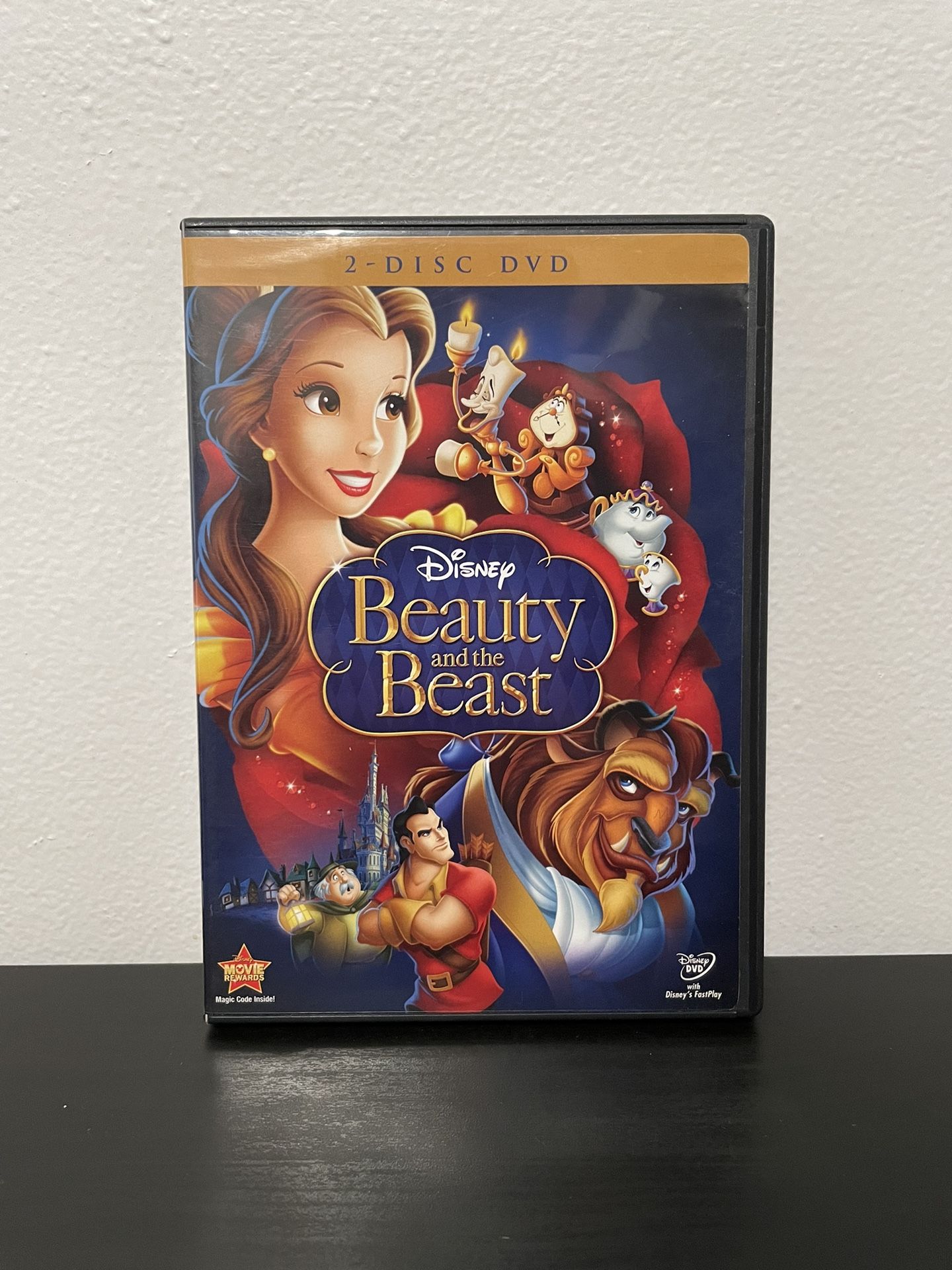 Beauty & The Beast DVD Disney 2 Disc Movie Original Classic Belle 1991