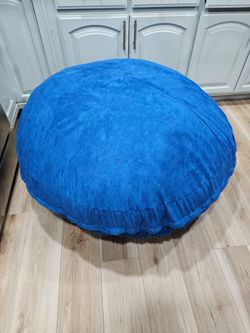 Large blue bean bag