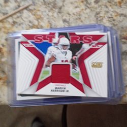 Marvin Harrison Patch Card Game Worn Jersey Piece Stitched Into Card 