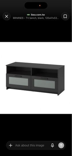 IKEA BRIMNES TV Stand with Glass Drawers – $50 OBO