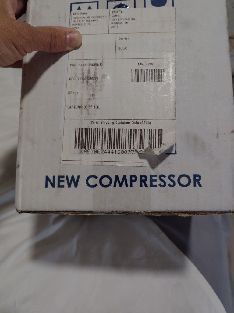 New Compressor Never Opened Fix To Acura TL 2011