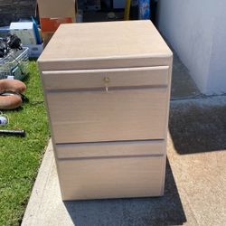 Solid White Oak Drawer/file Cabinet 