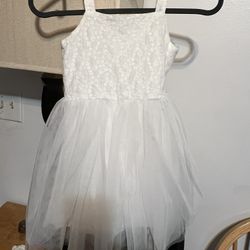3T White Dress