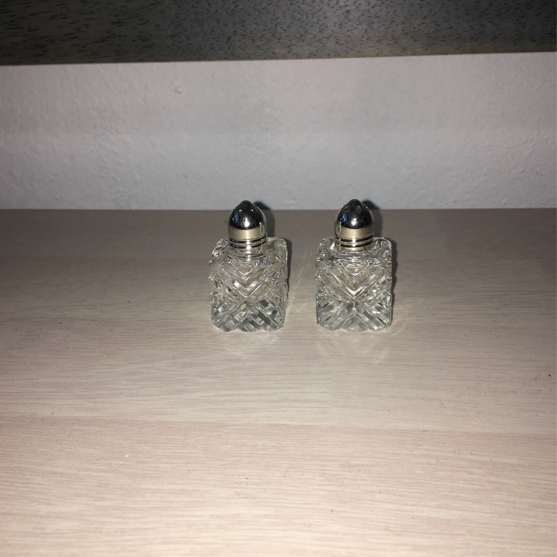 Salt /pepper Crystal Glass