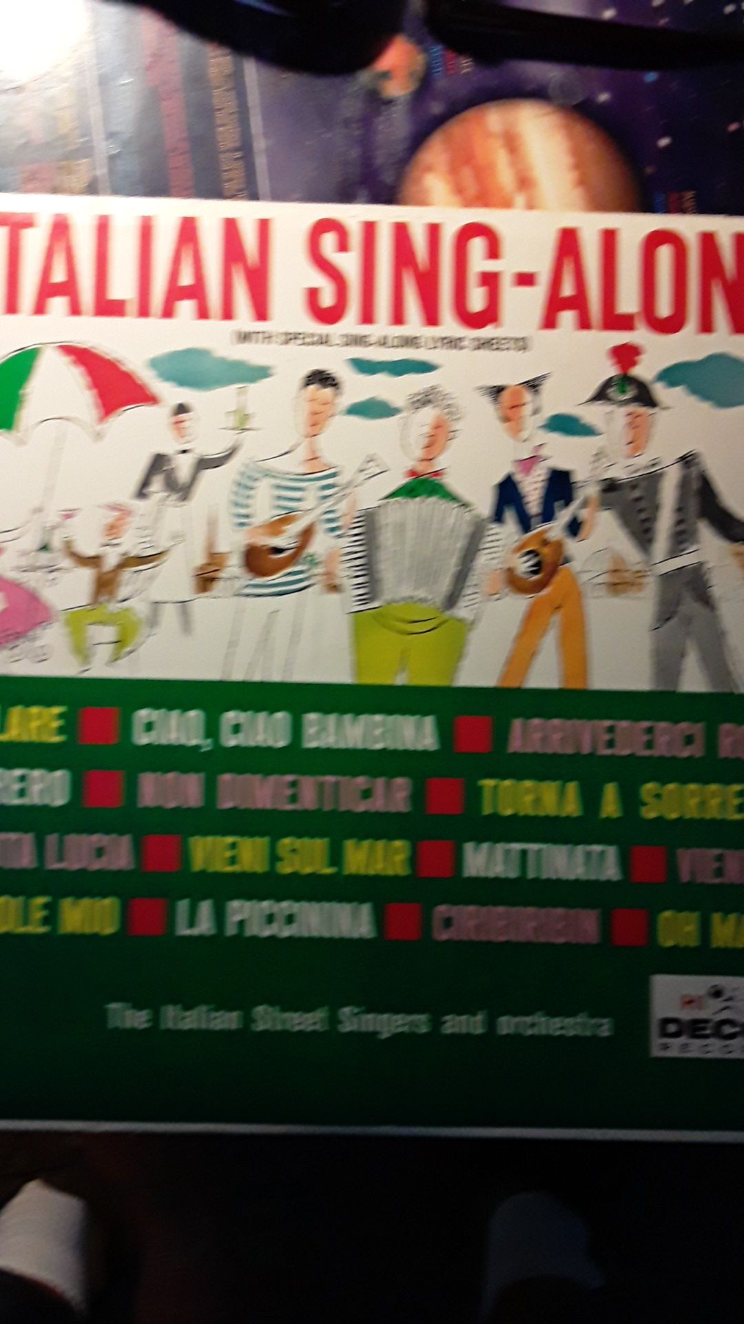 Italian sing along record