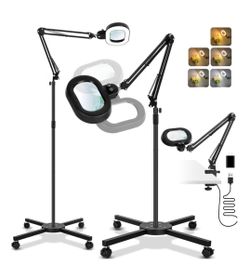 12X magnifying floor lamp