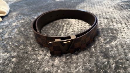 Louis Vuitton Damier Ebene LV Initiales Belt