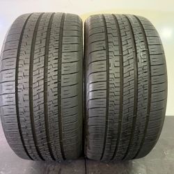 V756  255 35 20 97Y  Goodyear Eagle Exhilarate  2 Used Tires 80% Life 