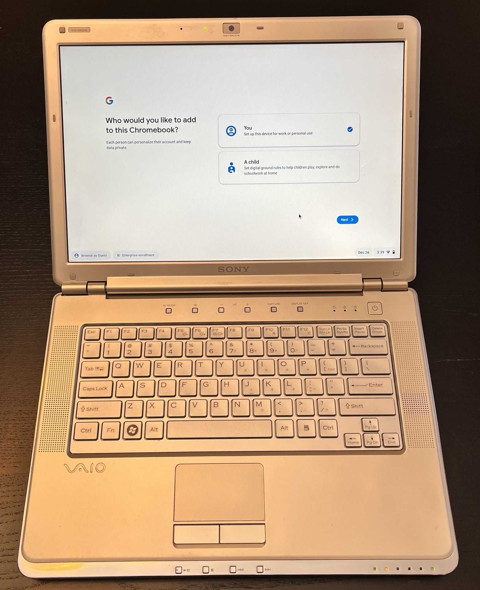 Sony VAIO 14’ Chromebook 60GB SSD